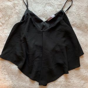 Black flowy tank top